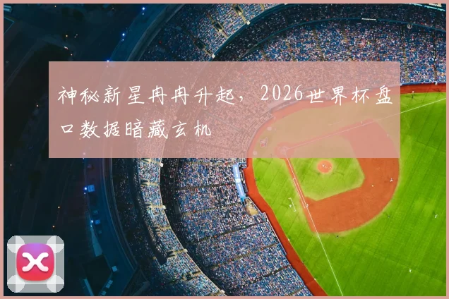 神秘新星冉冉升起，2026世界杯盘口数据暗藏玄机